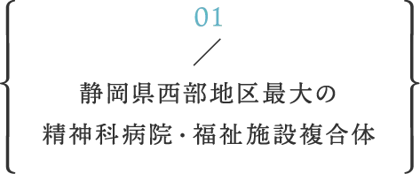 静岡県西部地区最大の精神科病院・福祉施設複合体