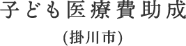 子ども医療費助成(掛川市)